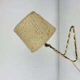 Vintage 50s brass wall lamp