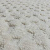 Tapis berbère Beni Ouarain • Motif texturé en carreaux blanc