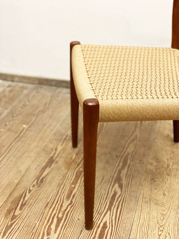 Chaise À Manger En teck Du milieu Du Siècle Par Niels O. Møller Pour J.L. Moller, Modèle 77, Danemark, Années 1950