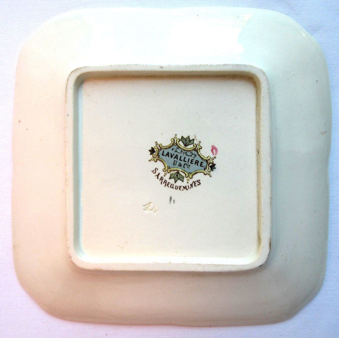 Chocolatière Sarreguemines Ancienne Faïence Fleurs XIXème - état Correct
