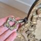 Antique table mirror in bronze — Louis XV Rococo style — 1900-1920