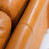 Grand Canapé Coronado Vintage en Cuir Marron par Tobia Scarpa pour C&B Italia