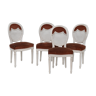 Series of 4 canne-back chairs