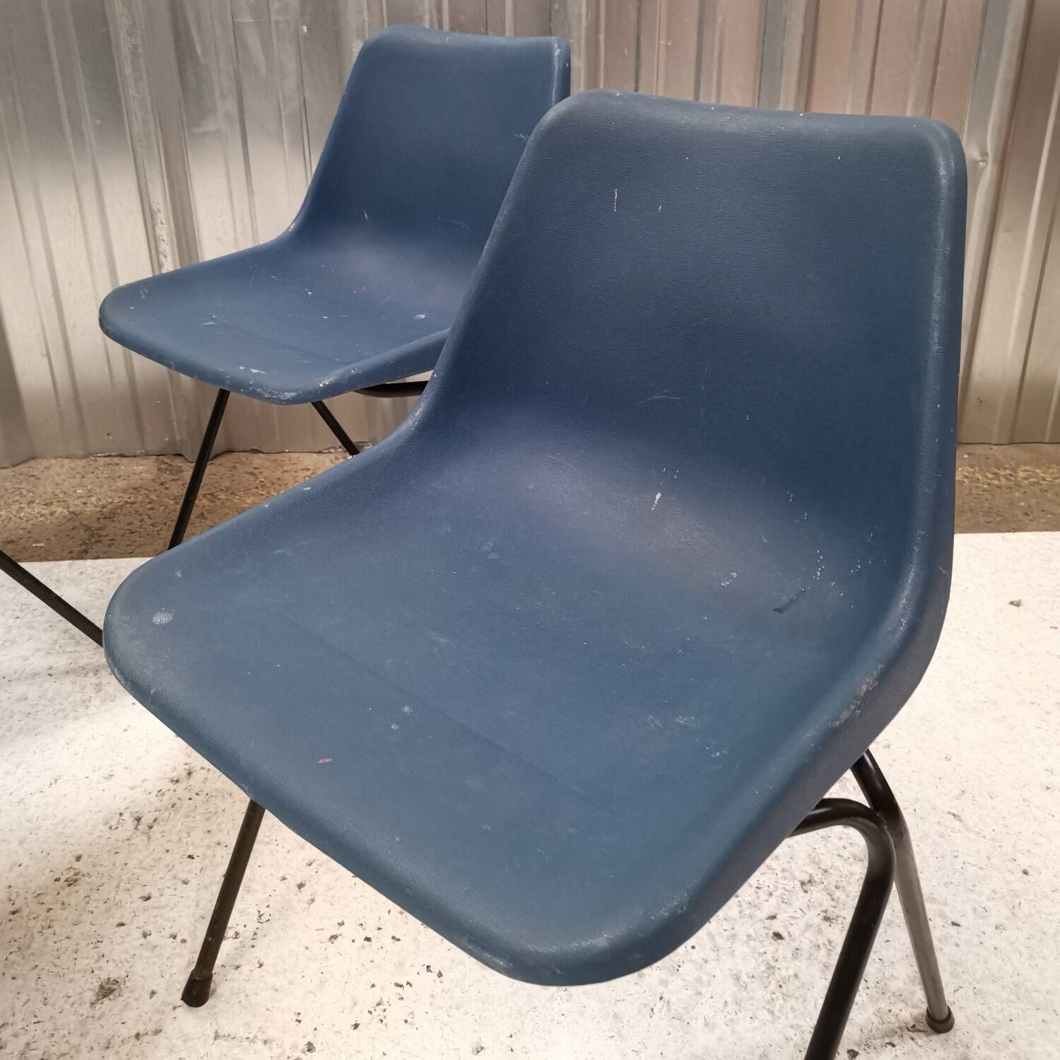 Set of 4 Polyprop chairs, Robin Day, Hille