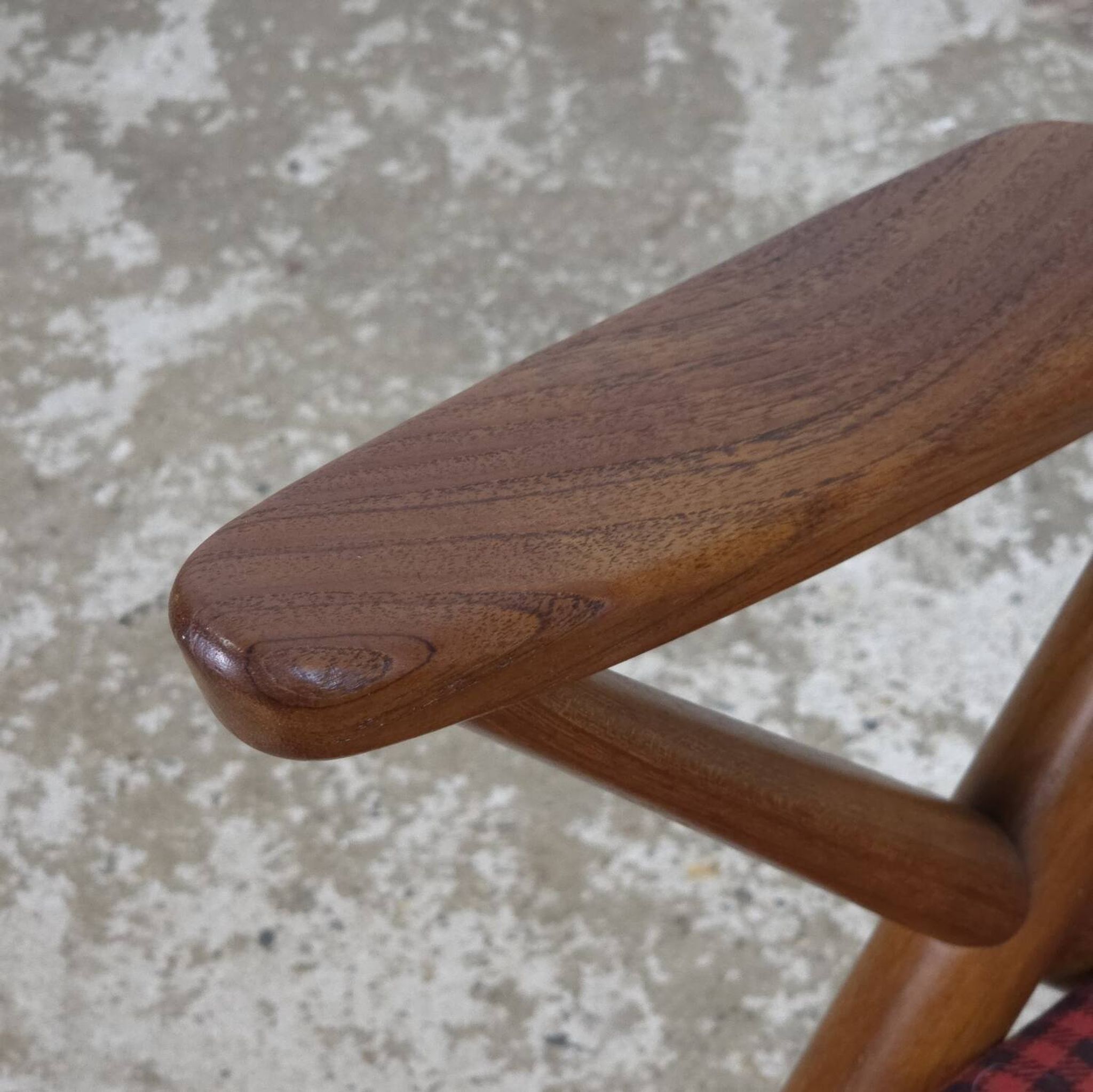 Frank Reenskaug, Bramin Møbler rocking chair Danish teak 60s