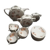 Service a the or coffee porcelain limoges art deco