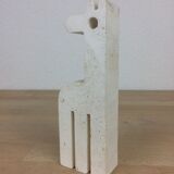 Fratelli Mannelli giraffe paperweight in travertine