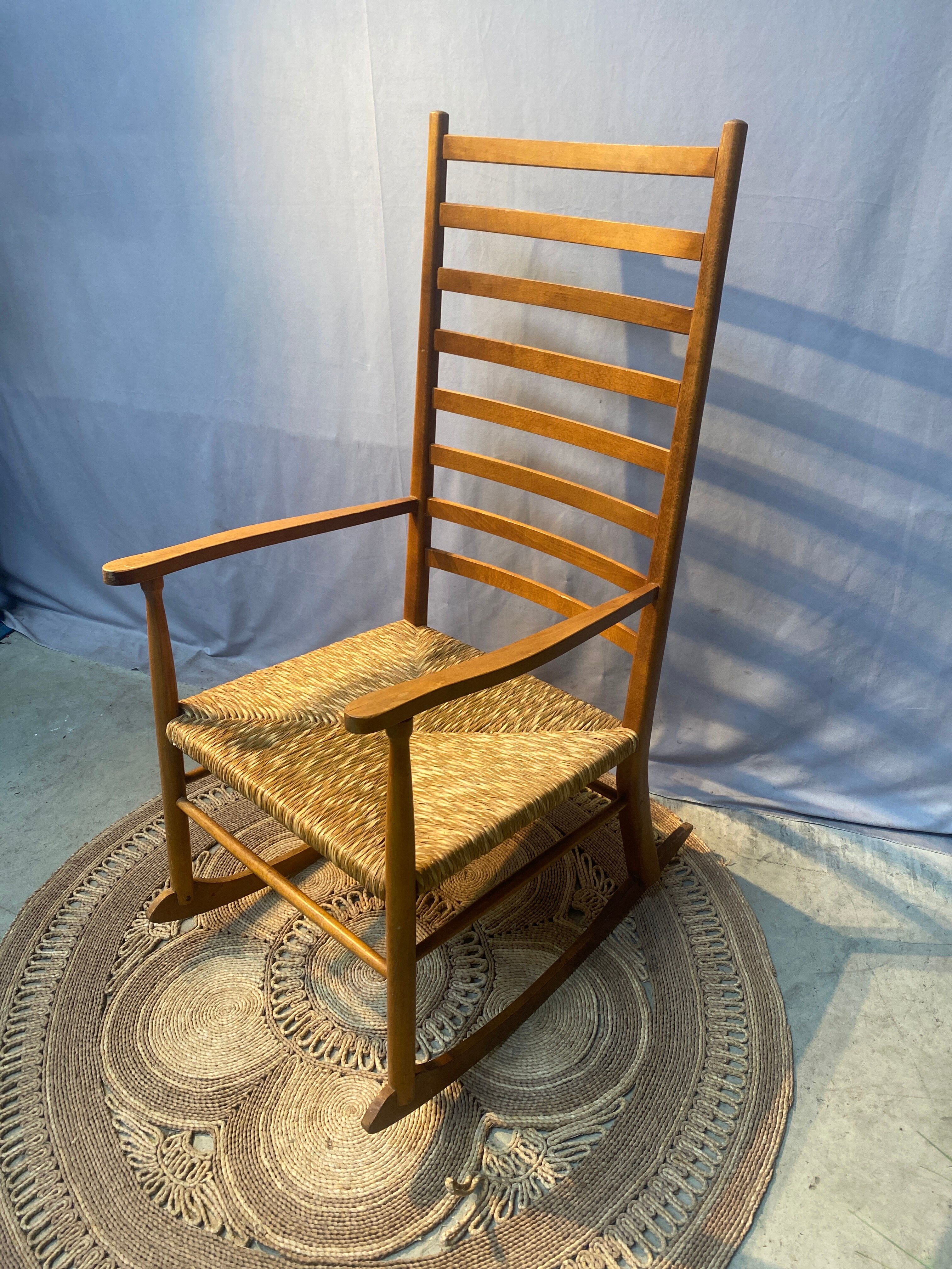 Wooden rocking chair