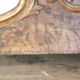 Old pediment in solid and marquetry wood