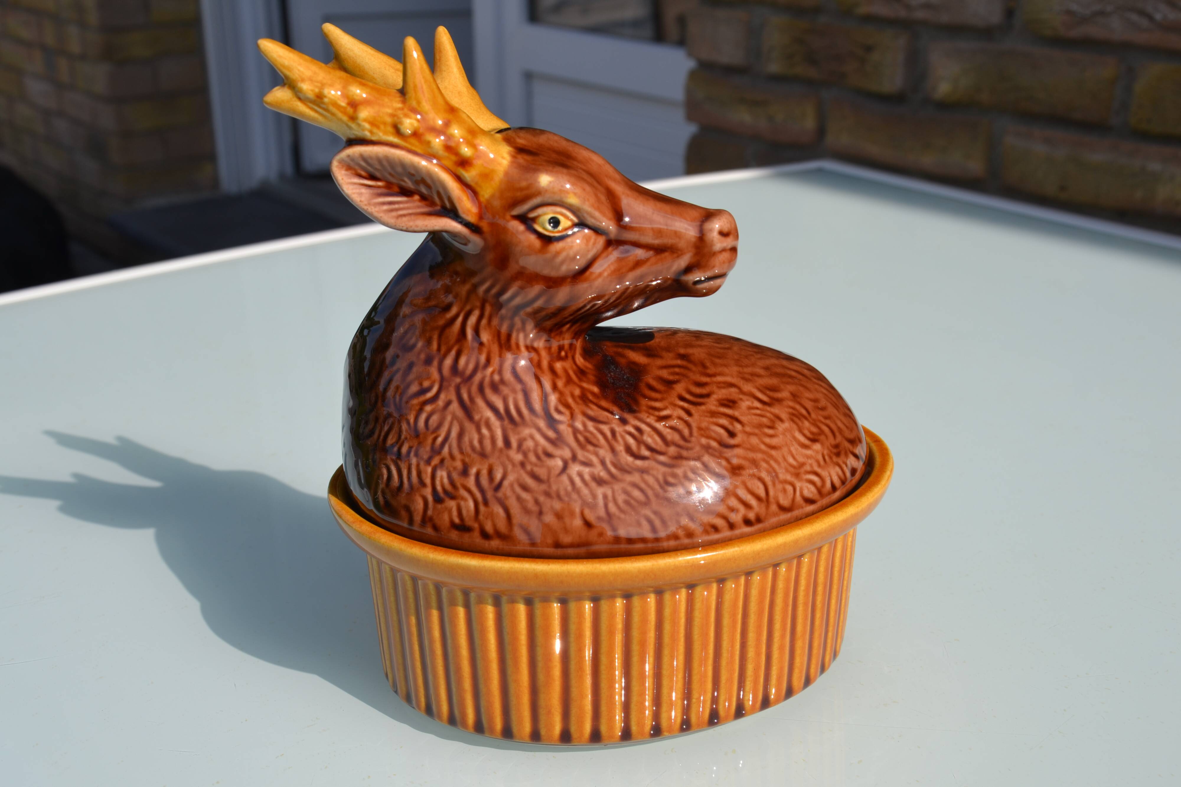 Vintage porcelain deer terrine