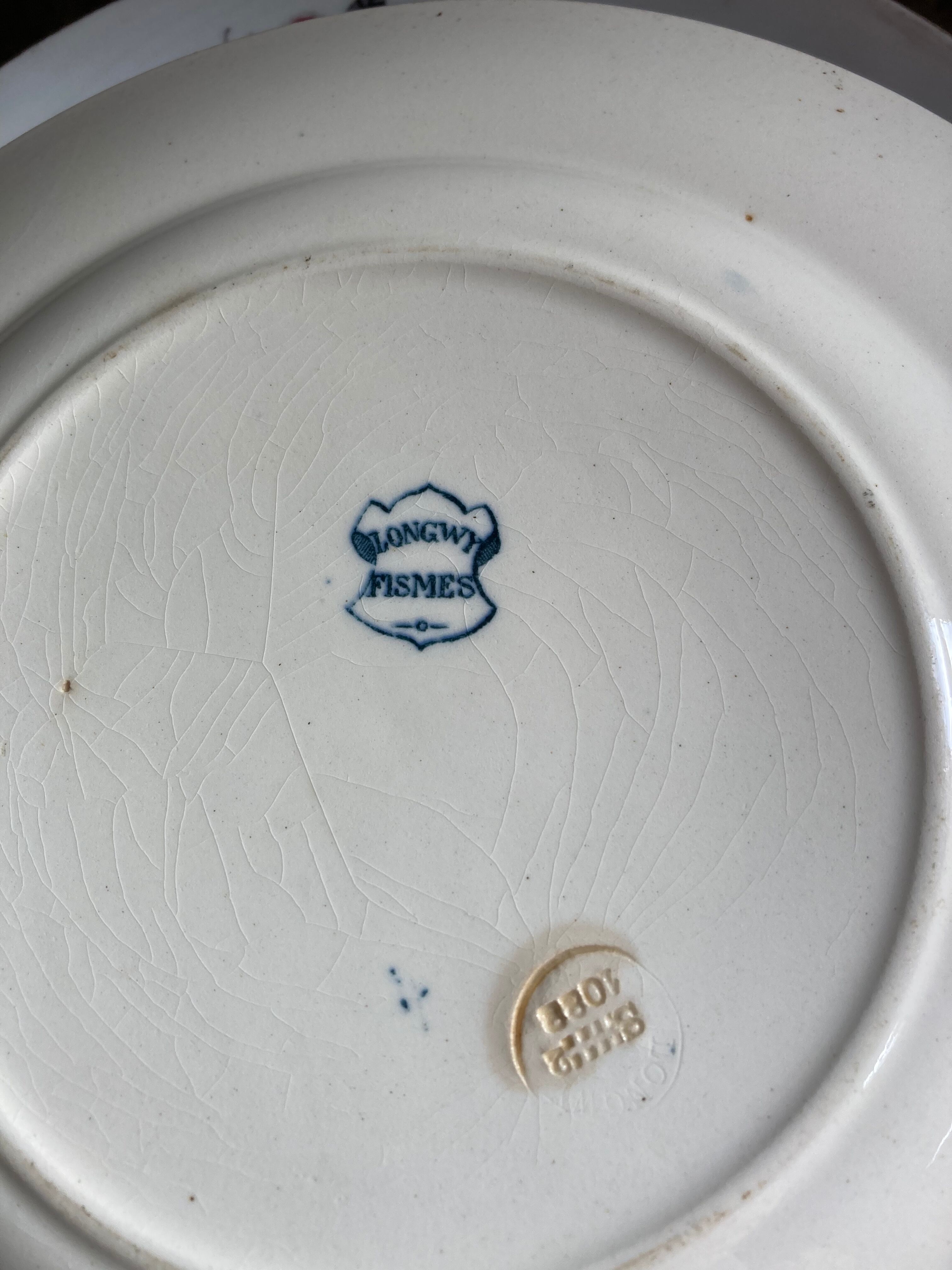 6 flat plates Longwy model Fisme