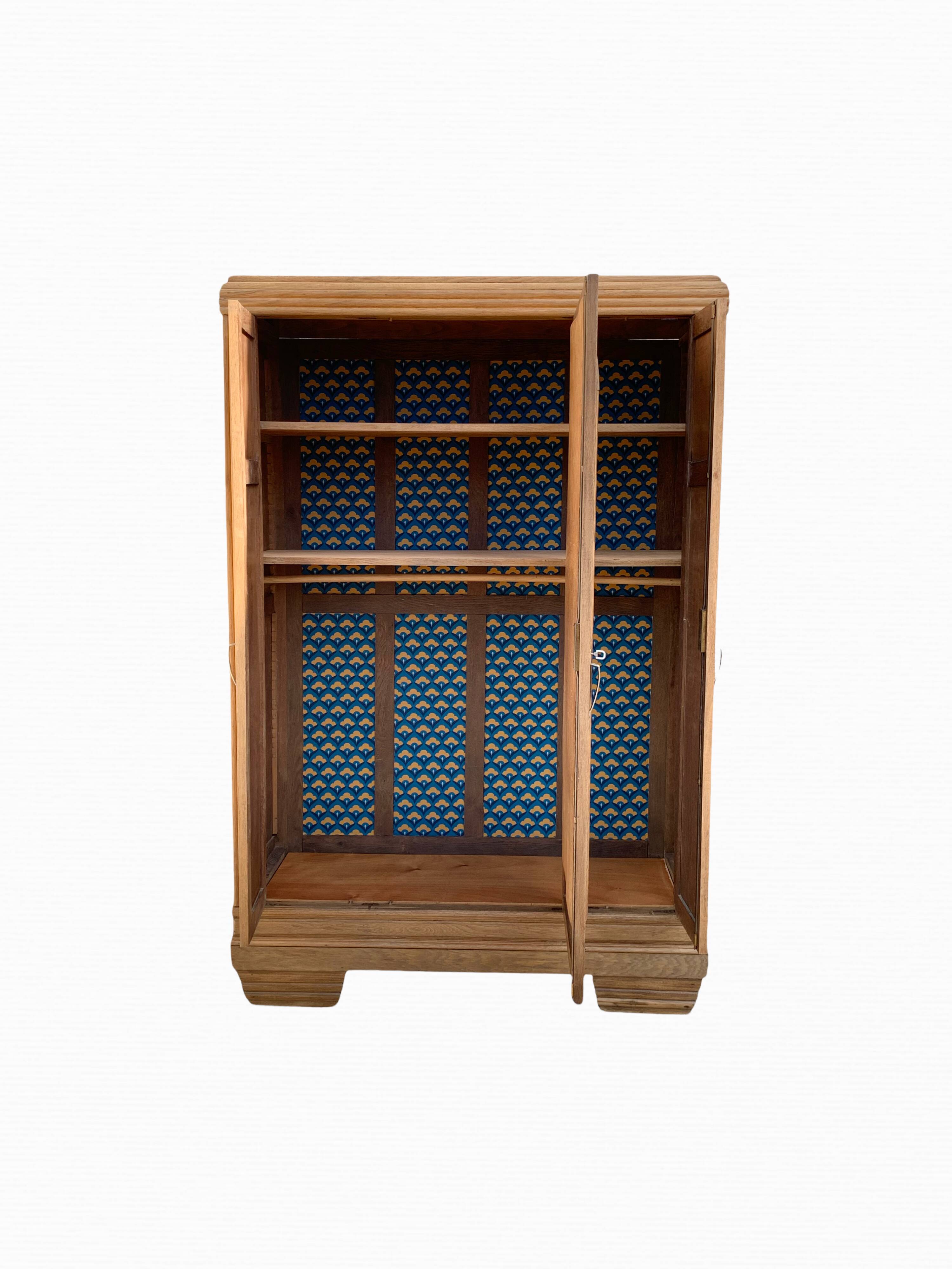 Parisian wardrobe raw wood 1920