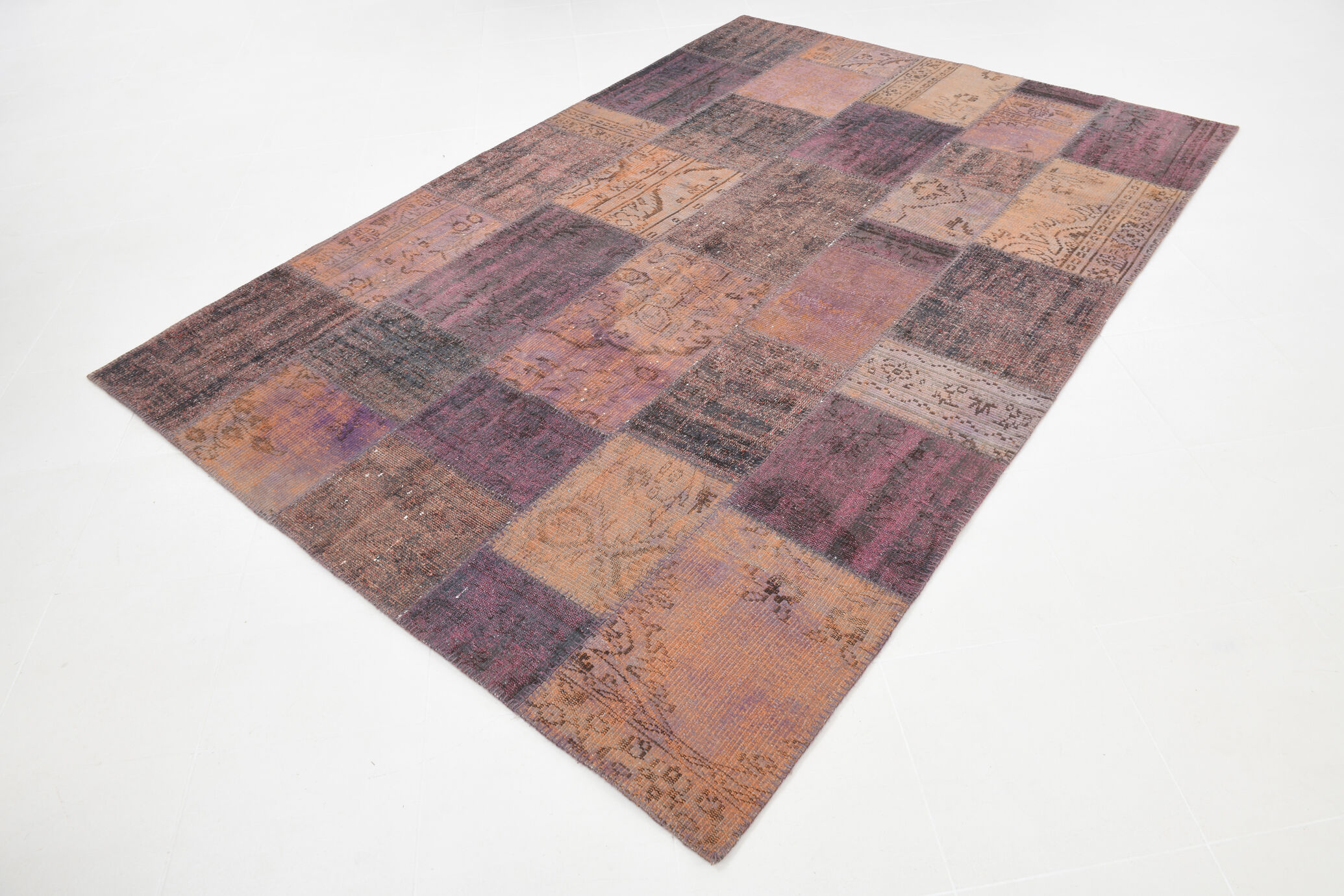 7x10 copper tones oversize farmhouse rug 303x208cm