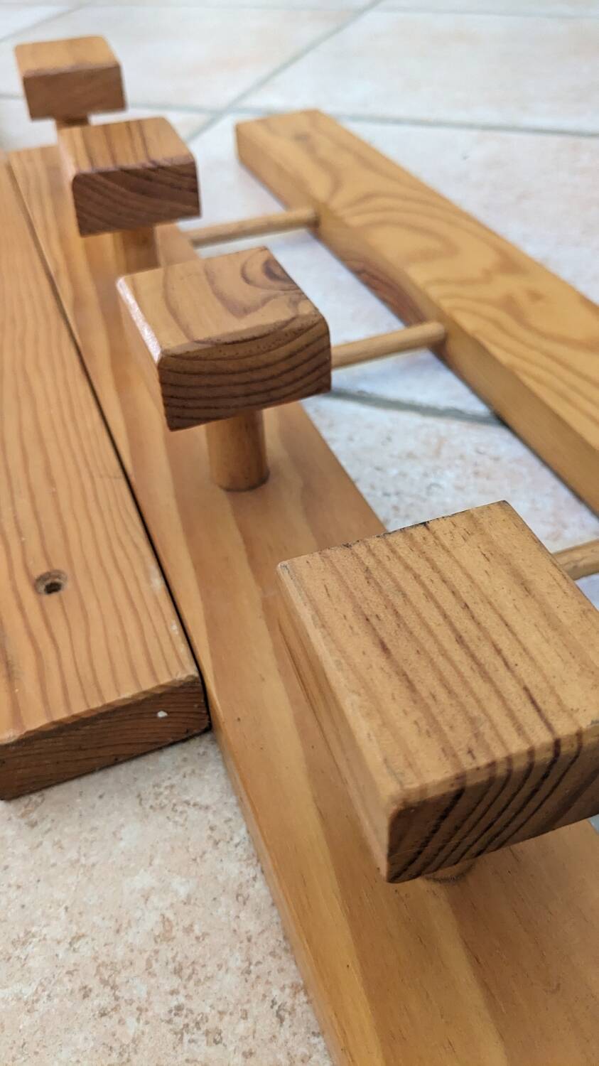 Pair of vintage coat hooks from the 70s and 80s