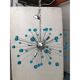 Chandelier murano glass sputnik blue italian handmade