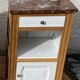 Bedside in Art Deco oak, marble