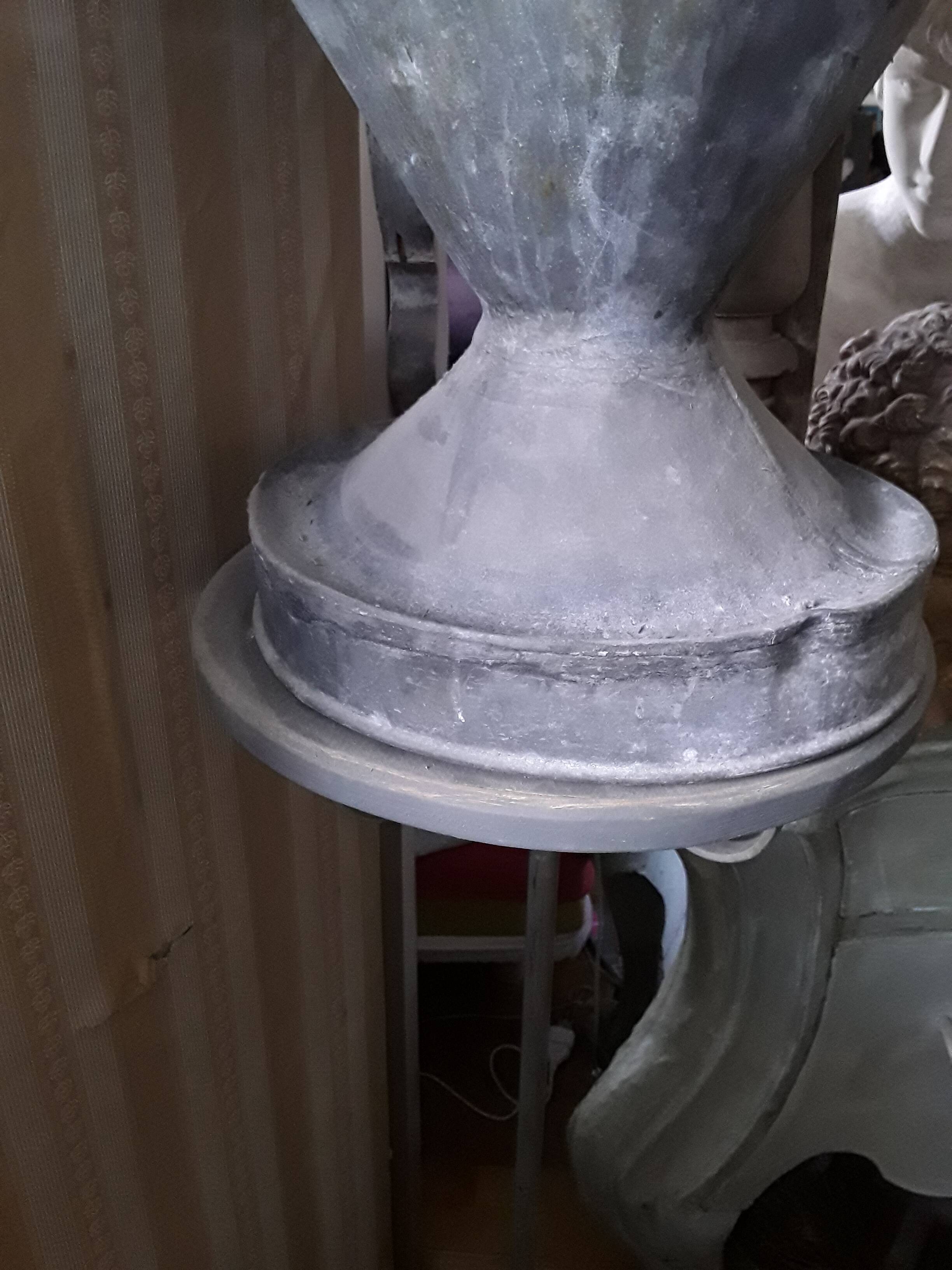 Large and beautiful 19th-century zinc vase.