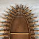 Oval Mirror in Rattan. Woven Willow and Bamboo. French Work from the Riviera.