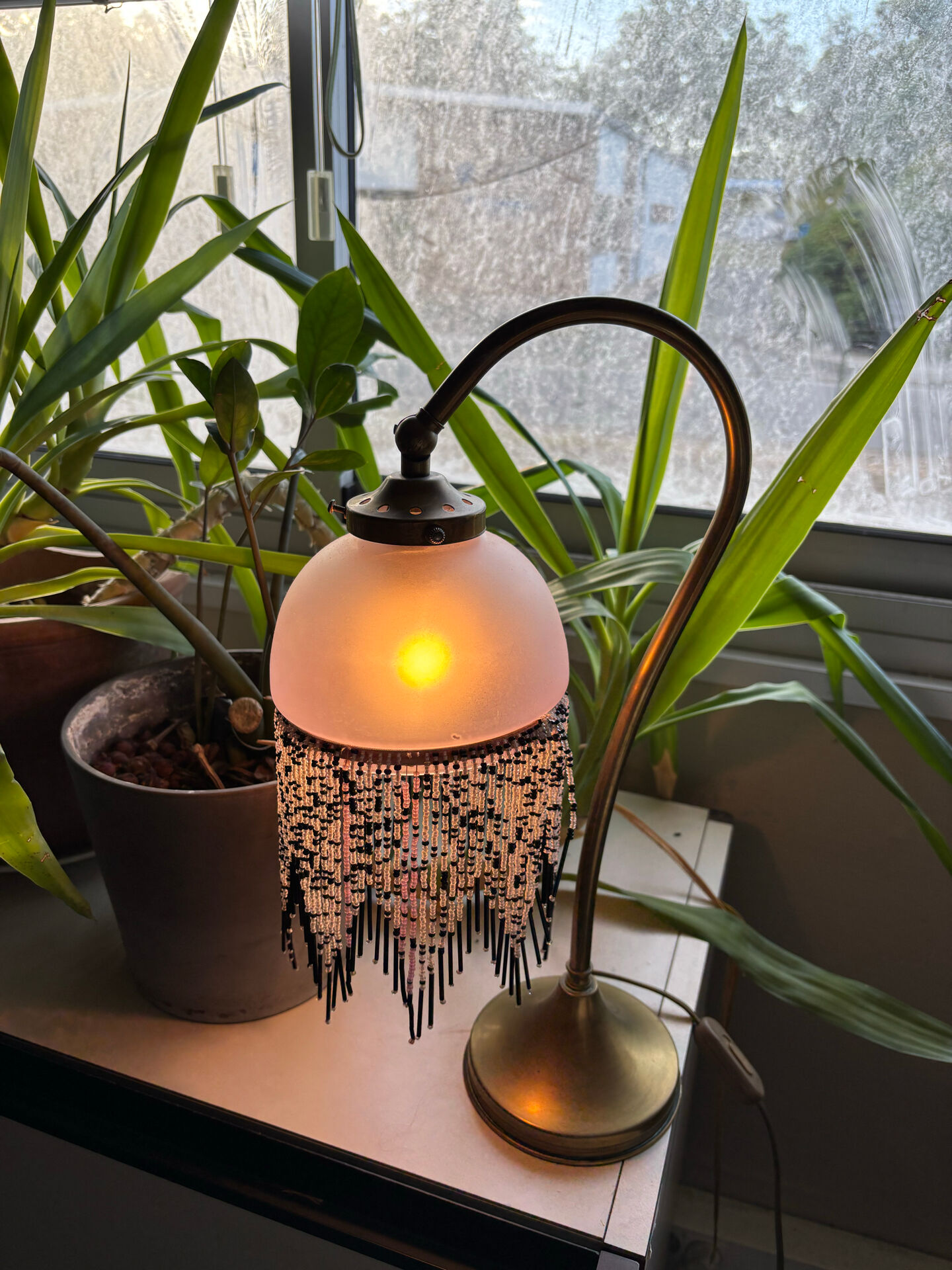 Lampe de bureau Art Deco « col de cygne »