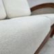 1970s, Danish 2-seater sofa by Klaus Wettergren, cotton fabric, teak wood.