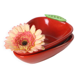 Pair of Saint Clément barbotine dishes