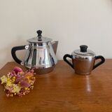 Teapot and copper sugar pot
