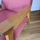 Fauteuil scandinave pieds compas