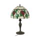 Art Deco Tiffany Style Table Lamp with Organic Base from the 1970s