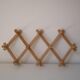 Wooden accordion coat rack