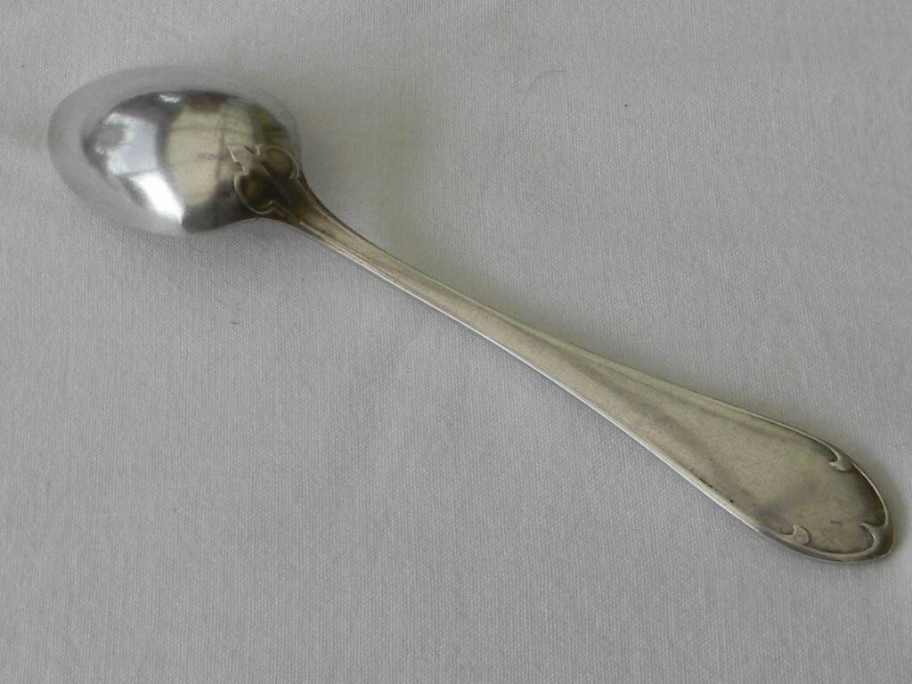 12 silver-plated metal teaspoons by ercuis.