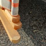 Deck chair, Chilean vintage orange tone