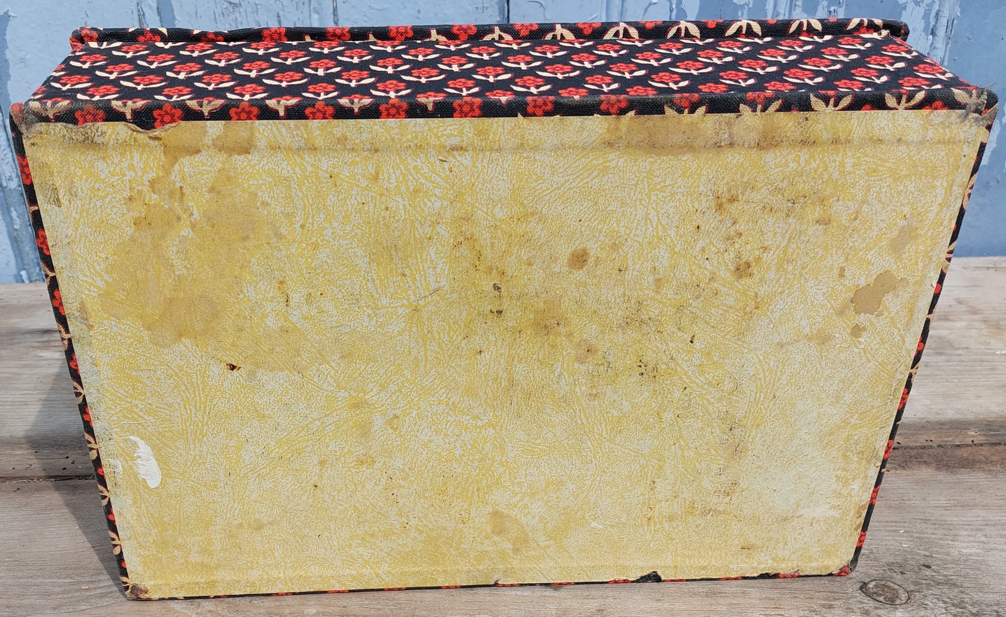 70s fabric storage box
