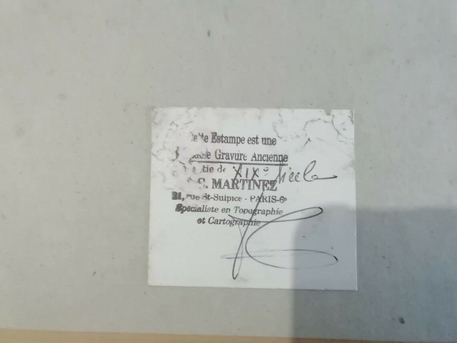 Engraving XIXth