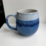 Blue ceramic mug