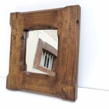 Oak mirror 33 by 30cm