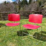 2 Max Stacker chairs red