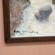 Mid-Century Oil on Canvas “River” by Unknown Artist, Vintage & Framed 36×45cm