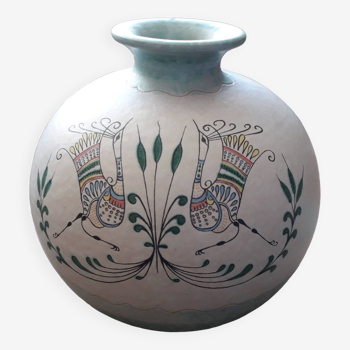 round vase in Italian ceramic