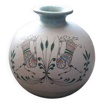 Vase rond en céramique italienne