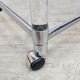 Vintage glass and chrome drinks trolley / tea trolley / side table