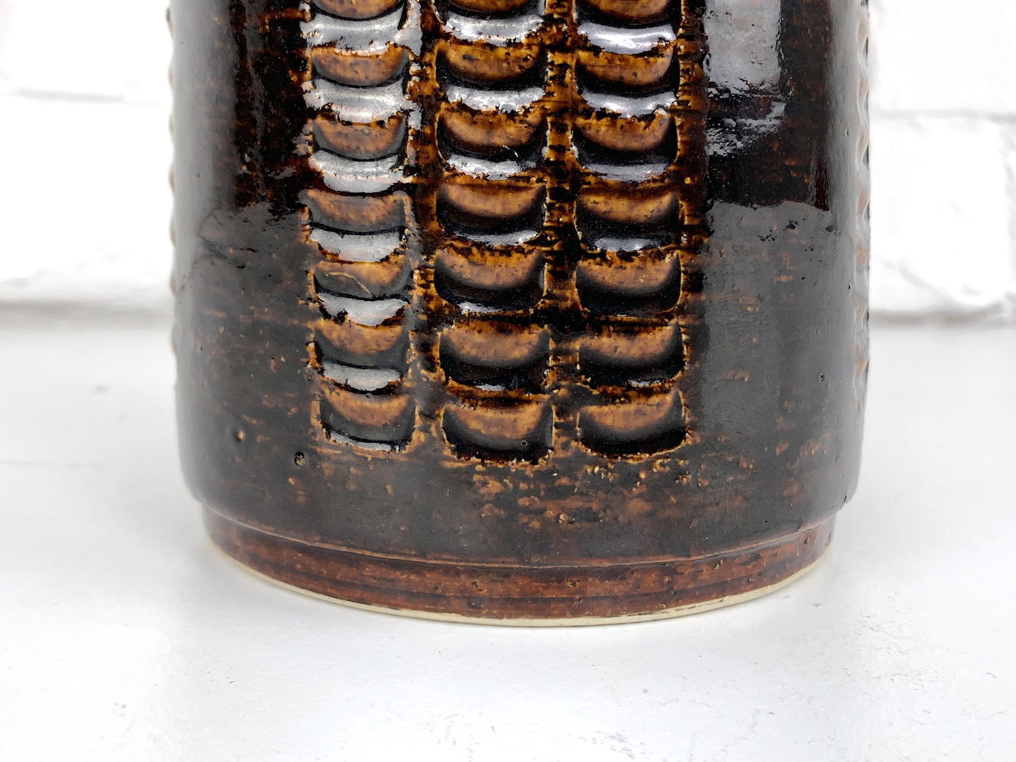 Ceramic table lamp, Per Linnemann-Schmidt for Palshus, Denmark, 1960