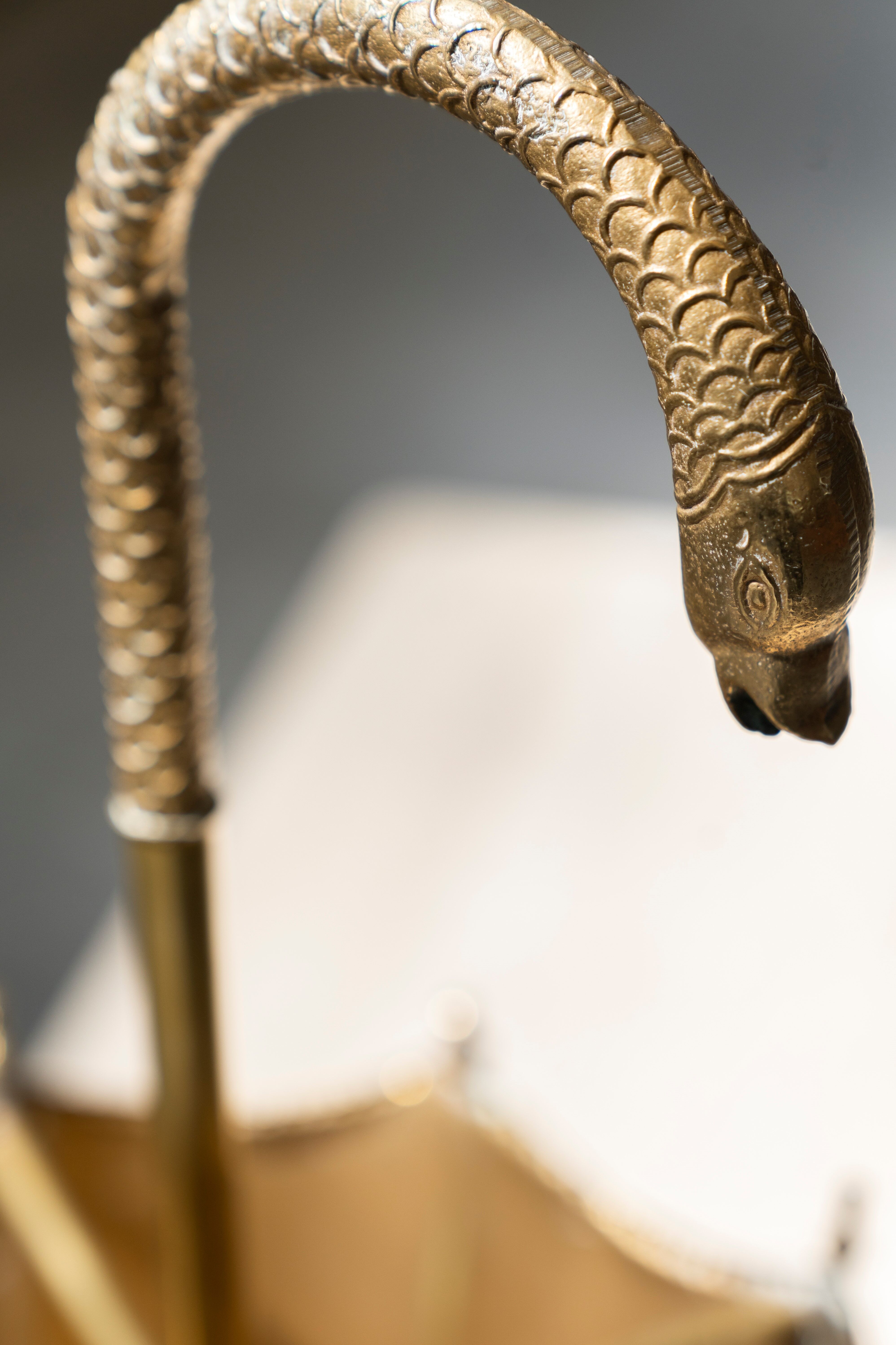 Mid-century hammered copper umbrella holder 1950