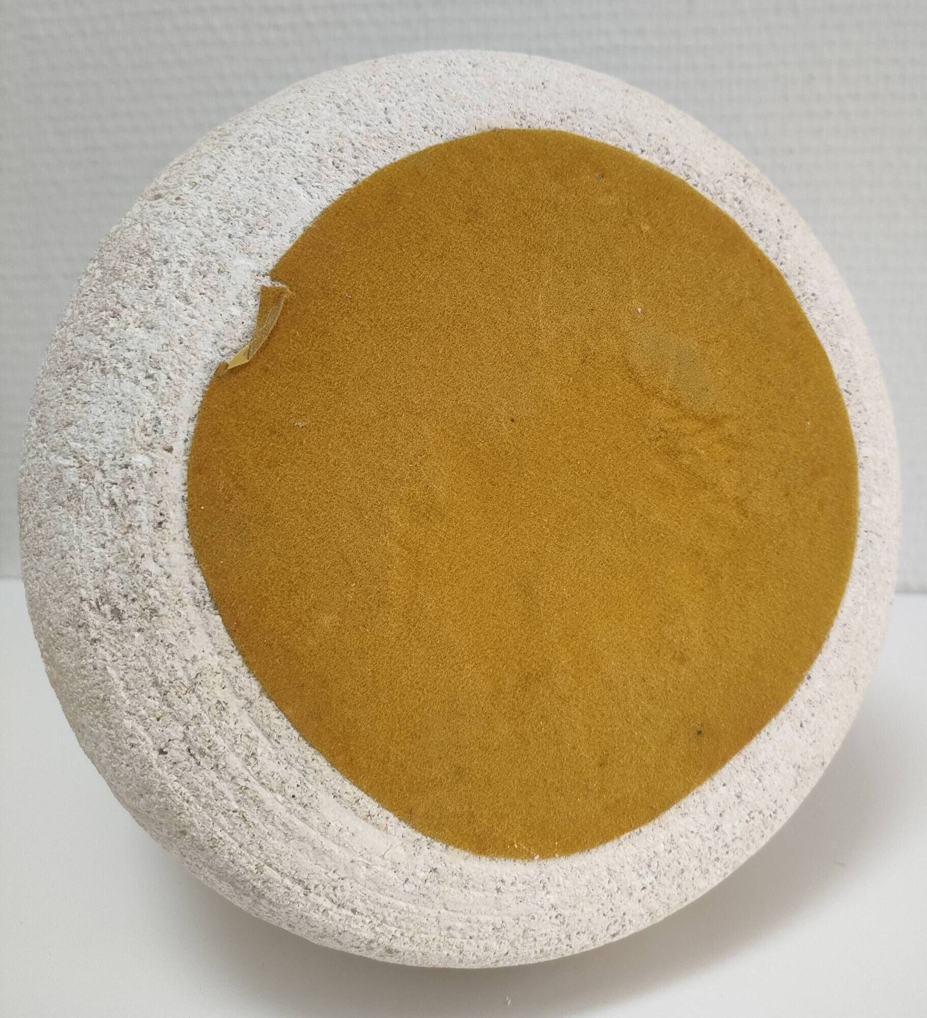 Sculptural lamp foot in natural stone design 70s