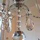Old bohemian crystal chandelier for Deknudt