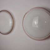 Pair of XL Murano glass "Ronda" wall lights by Leucos, Italy, 1970