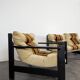 Ensemble canapé et 2 fauteuils scandinave