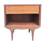 Scandinavian teak bedside table, 60s