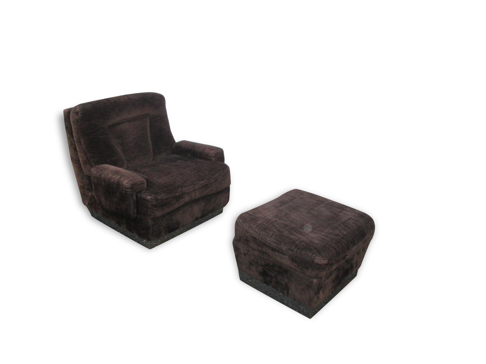 Armchair and footrest 1970