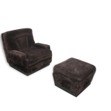 Armchair and footrest 1970
