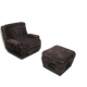 Armchair and footrest 1970